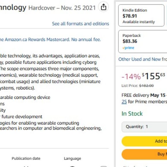 Skin-Close Computing and Wearable Technology by Andrews Samraj Hardcover Book - Picture 2 of 2